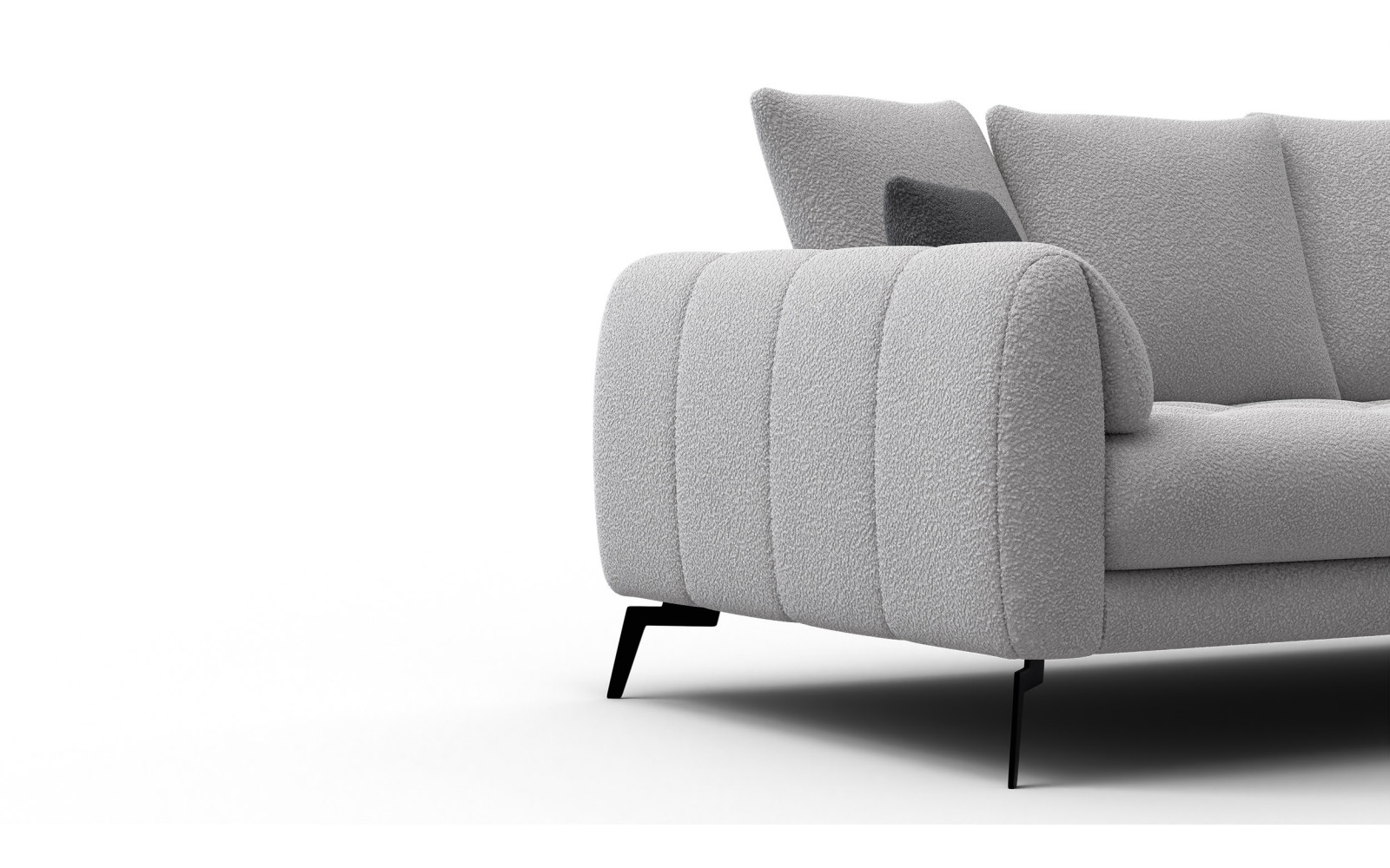 Sofa 2,5-Sitzer CALME, hellgrau