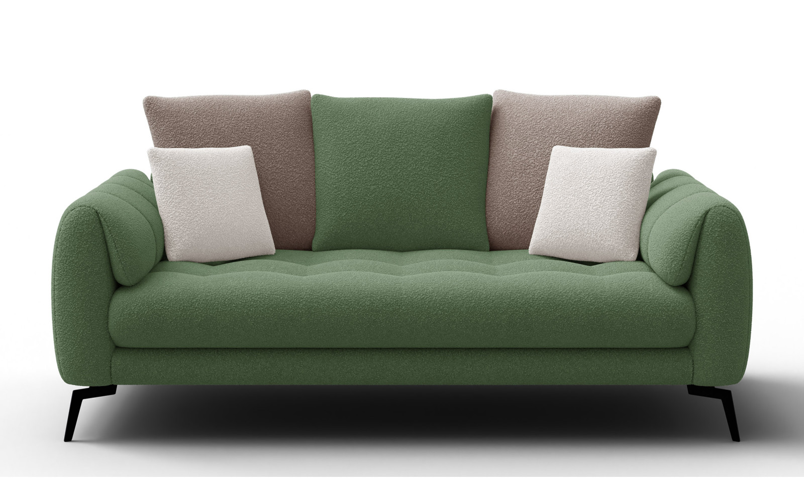 Sofa 2,5-Sitzer CALME, olive und beige