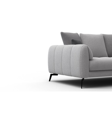 Sofa 2,5-Sitzer CALME, hellgrau und dunkelgrau