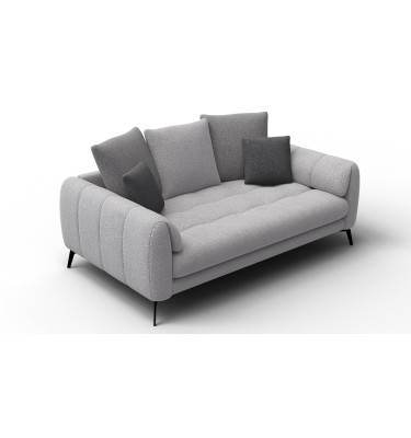 Sofa 2,5-Sitzer CALME, hellgrau und dunkelgrau