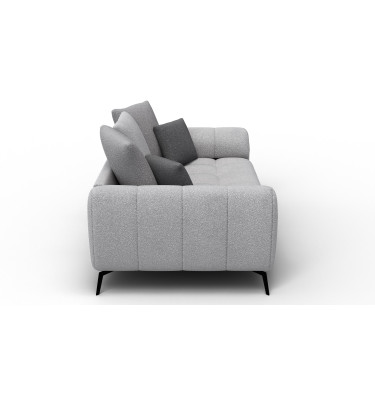 Sofa 2,5-Sitzer CALME, hellgrau und dunkelgrau