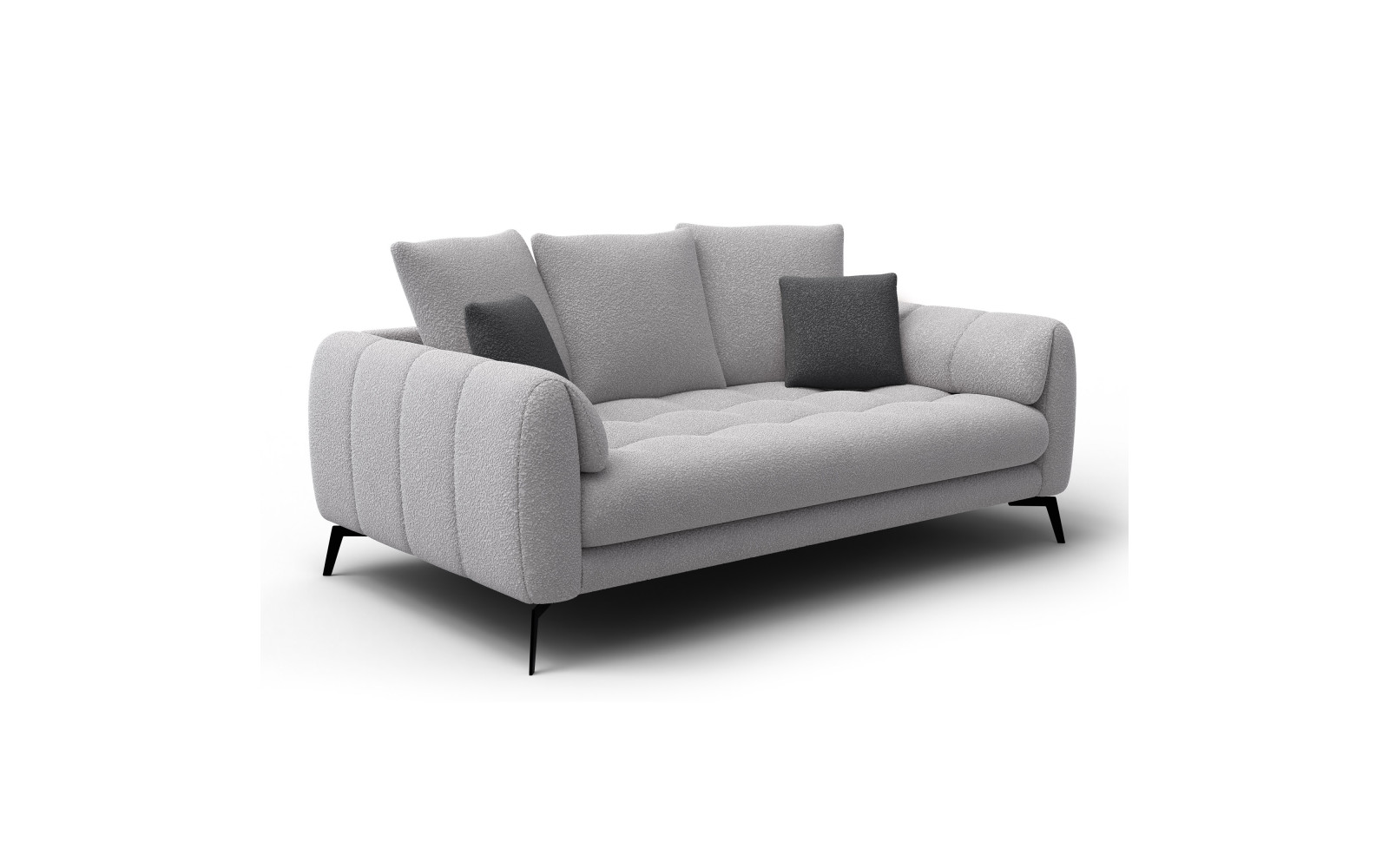 Sofa 2,5-Sitzer CALME, hellgrau