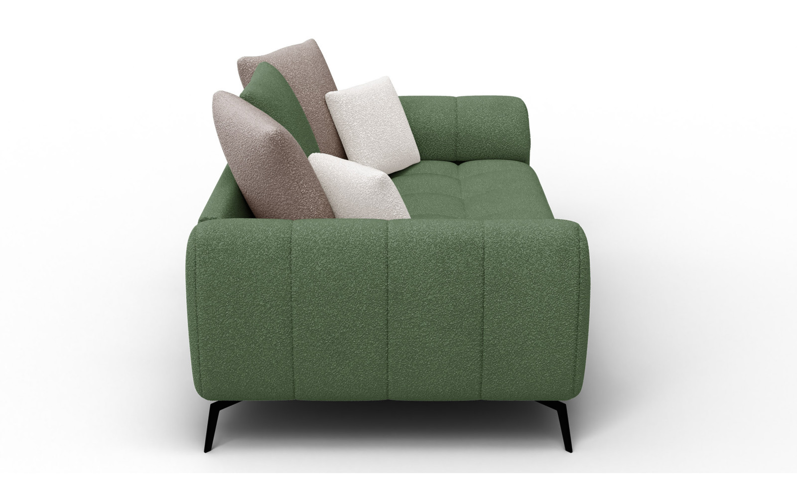 Sofa 2,5-Sitzer CALME, olive und beige