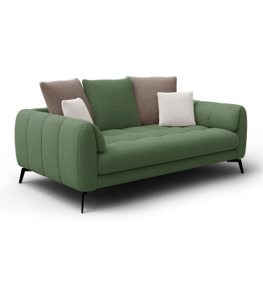 Sofa 2,5-Sitzer CALME, olive und beige