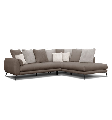 Ecksofa 5-Sitzer CALME, beige und écru