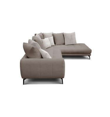 Ecksofa 5-Sitzer CALME, beige und écru