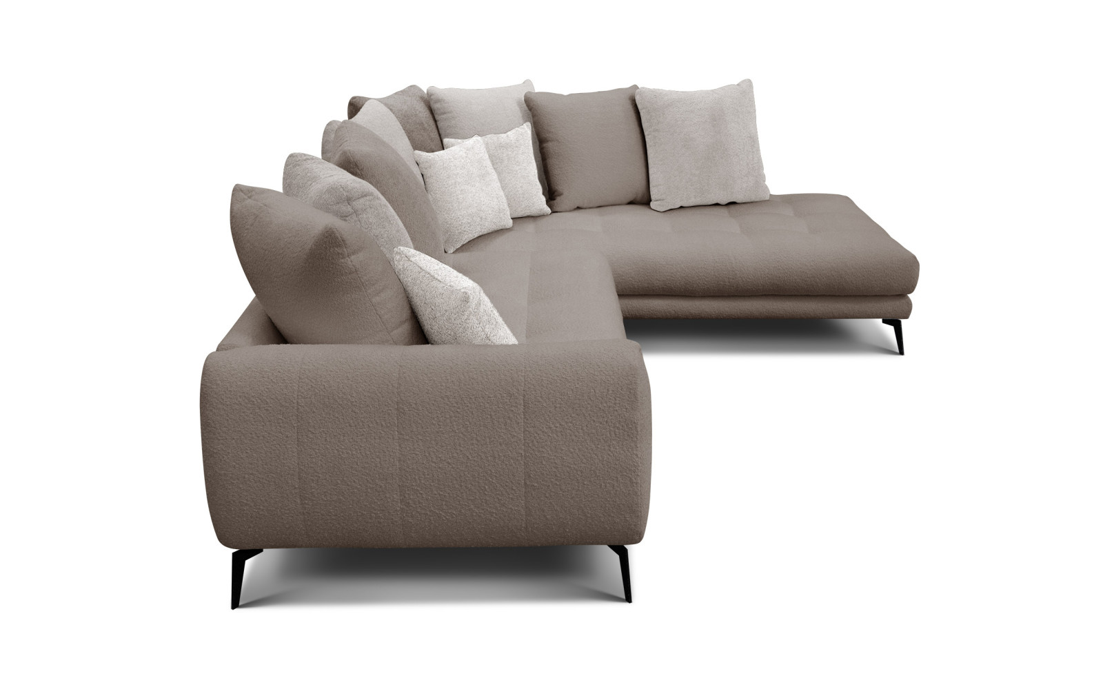 Ecksofa 5-Sitzer CALME, beige und écru