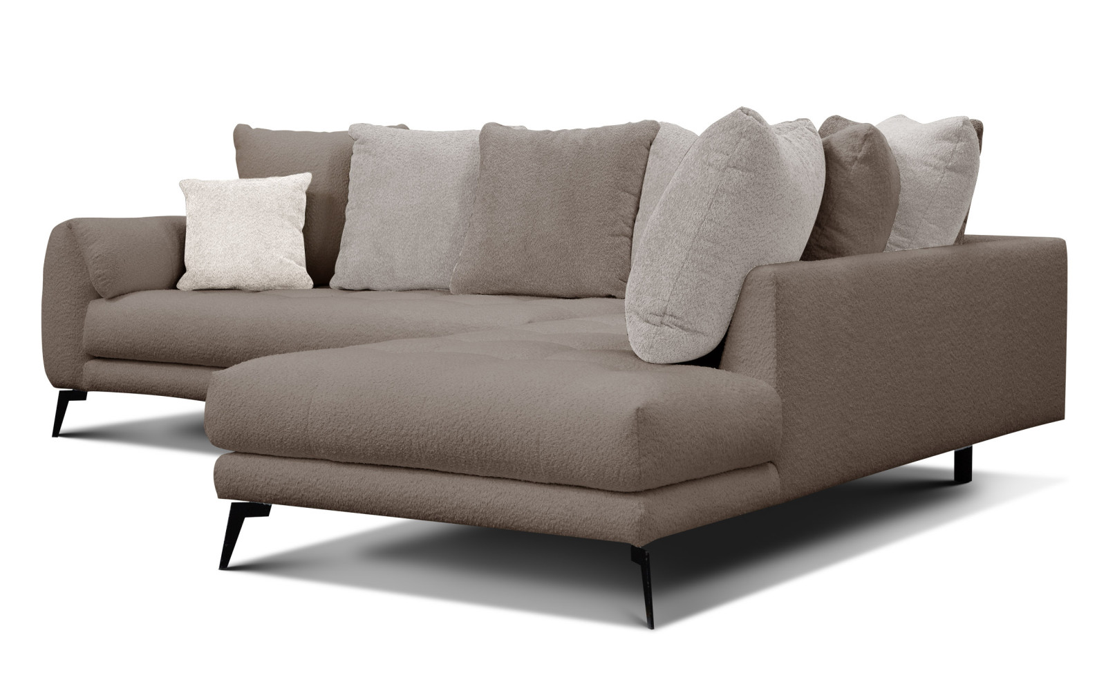 Ecksofa 5-Sitzer CALME, beige und écru