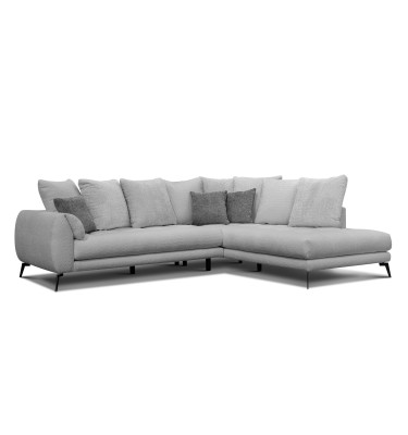 Ecksofa 5-Sitzer CALME, hellgrau