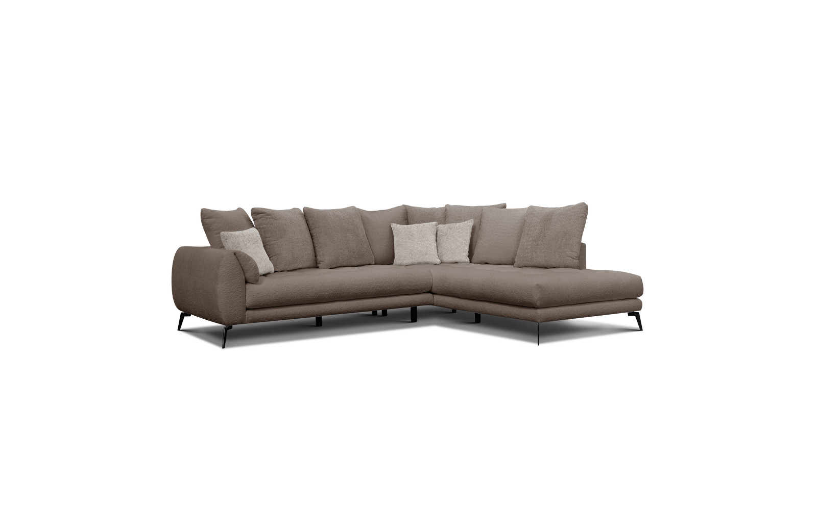 Ecksofa 5-Sitzer CALME, creme