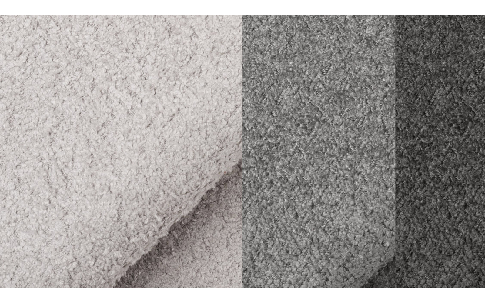 Ecksofa 5-Sitzer CALME, hellgrau und dunkelgrau