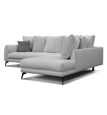 Ecksofa 5-Sitzer CALME, hellgrau