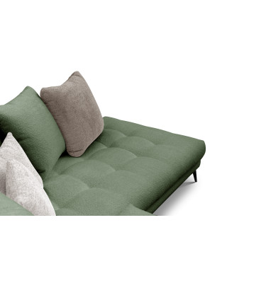 Ecksofa 5-Sitzer CALME, olive und beige