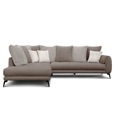 Ecksofa 5-Sitzer CALME, beige und écru