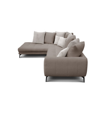 Ecksofa 5-Sitzer CALME, beige und écru