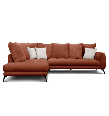 Ecksofa 5-Sitzer CALME, dunkelorange
