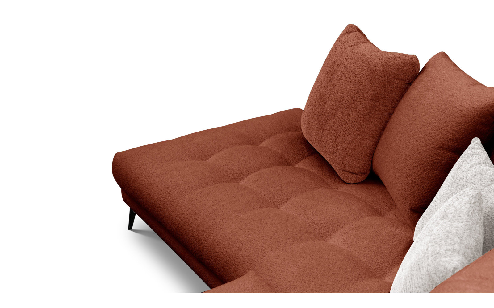 Ecksofa 5-Sitzer CALME, dunkelorange