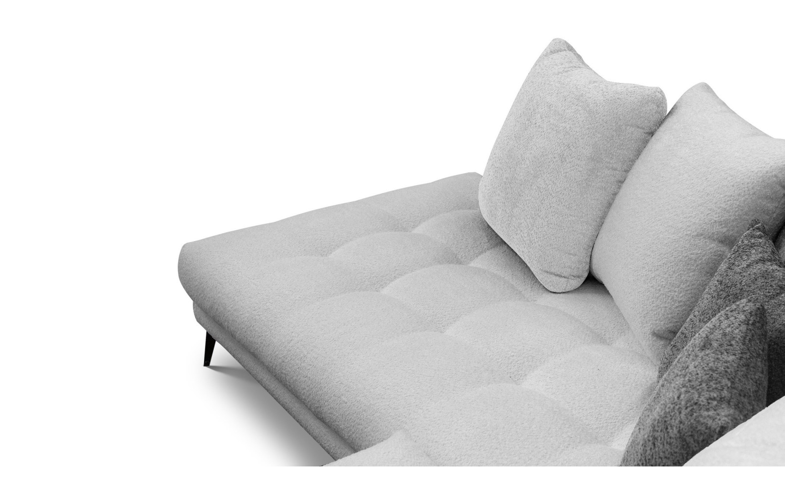 Ecksofa 5-Sitzer CALME, hellgrau