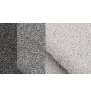 Ecksofa 5-Sitzer CALME, hellgrau und dunkelgrau