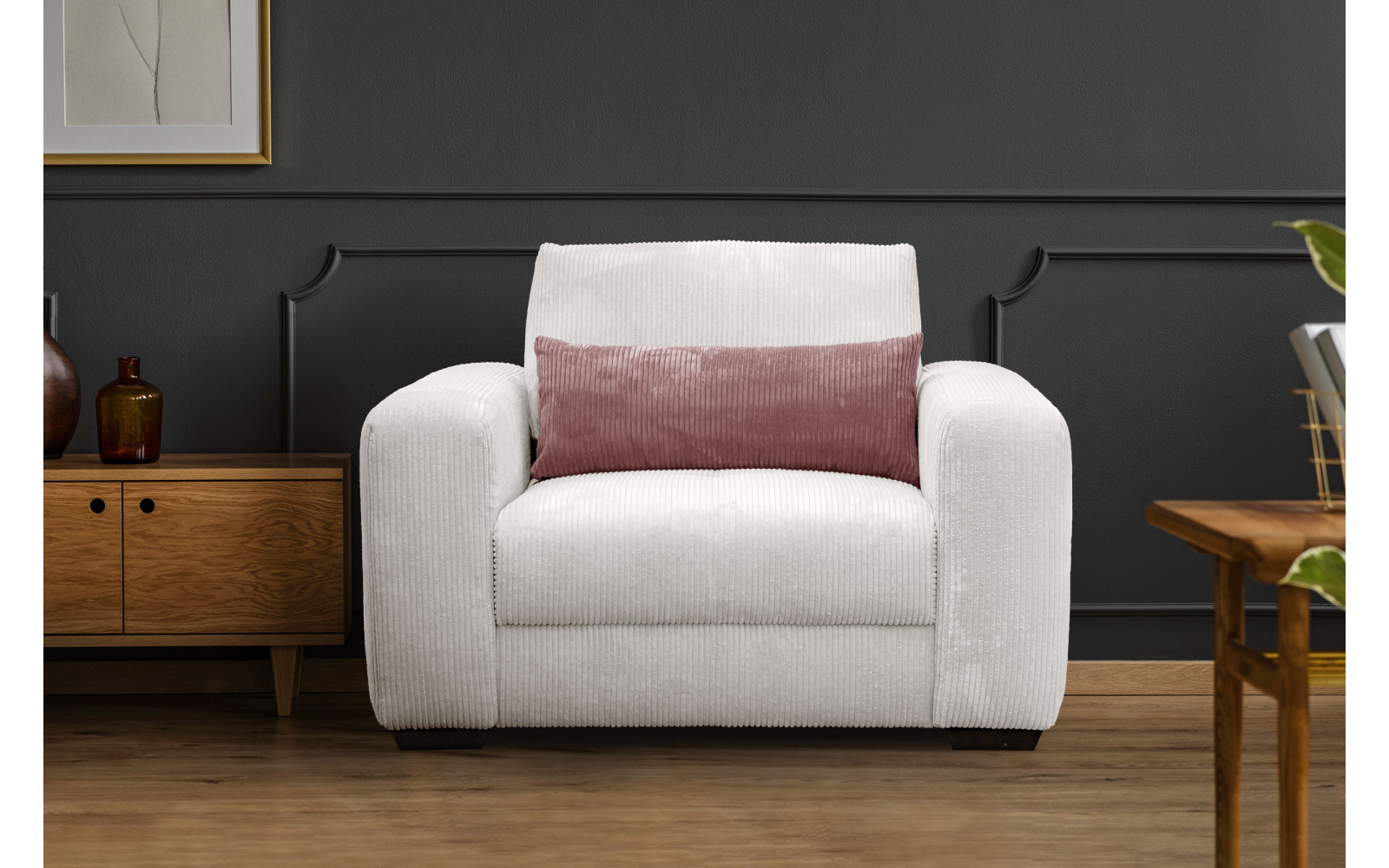 Sessel OLI, perlweiß