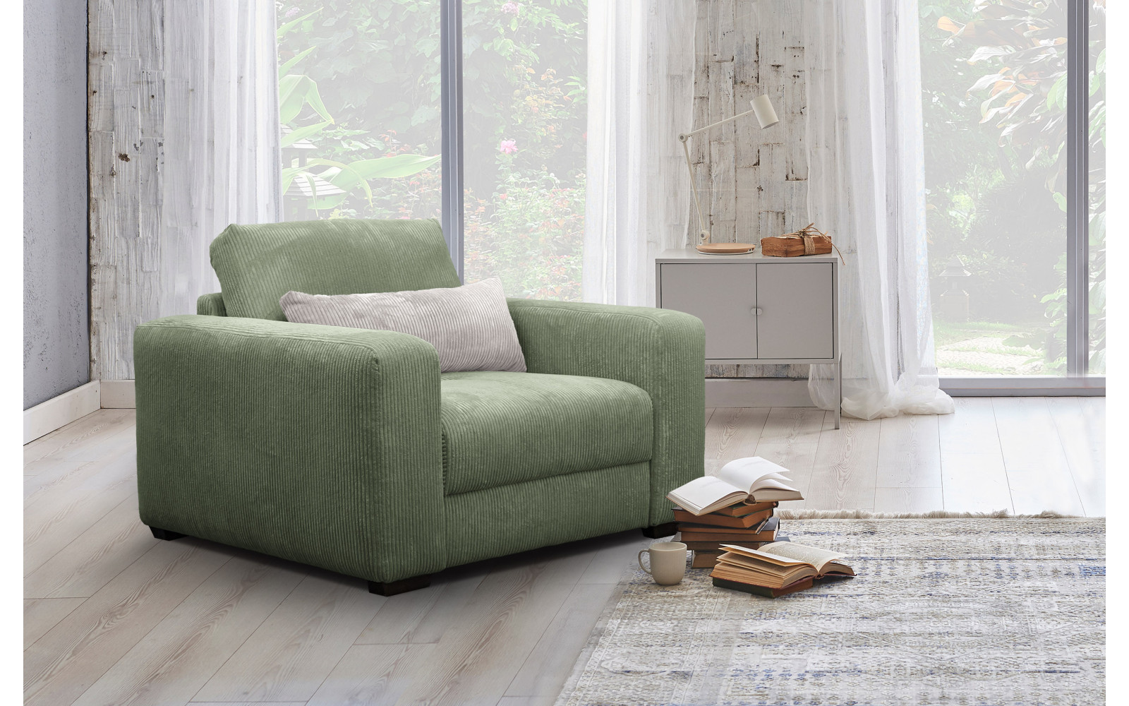 Sessel OLI, salbeigrün