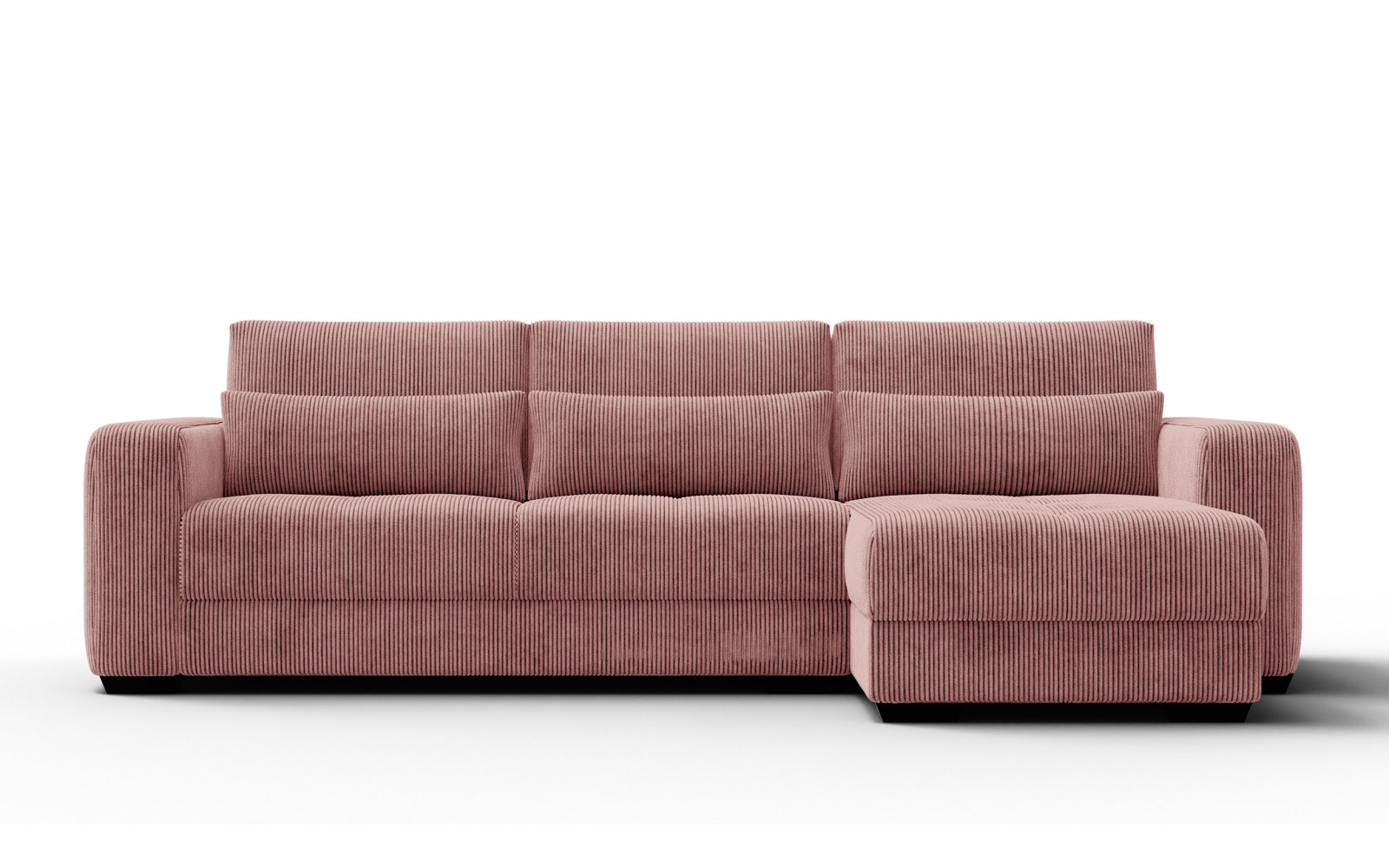 Ecksofa 4-Sitzer rechts OLI, altrosa