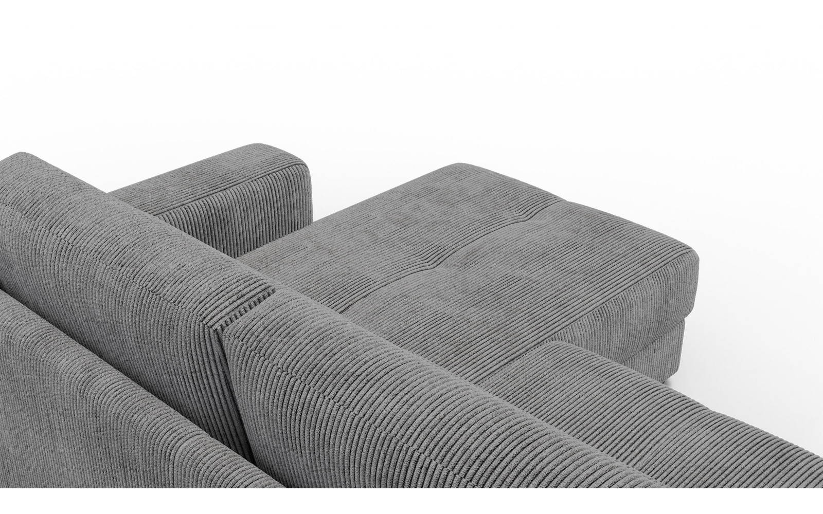 Ecksofa 4-Sitzer rechts OLI, dunkelgrau