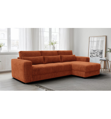 Ecksofa 4-Sitzer rechts OLI, orange