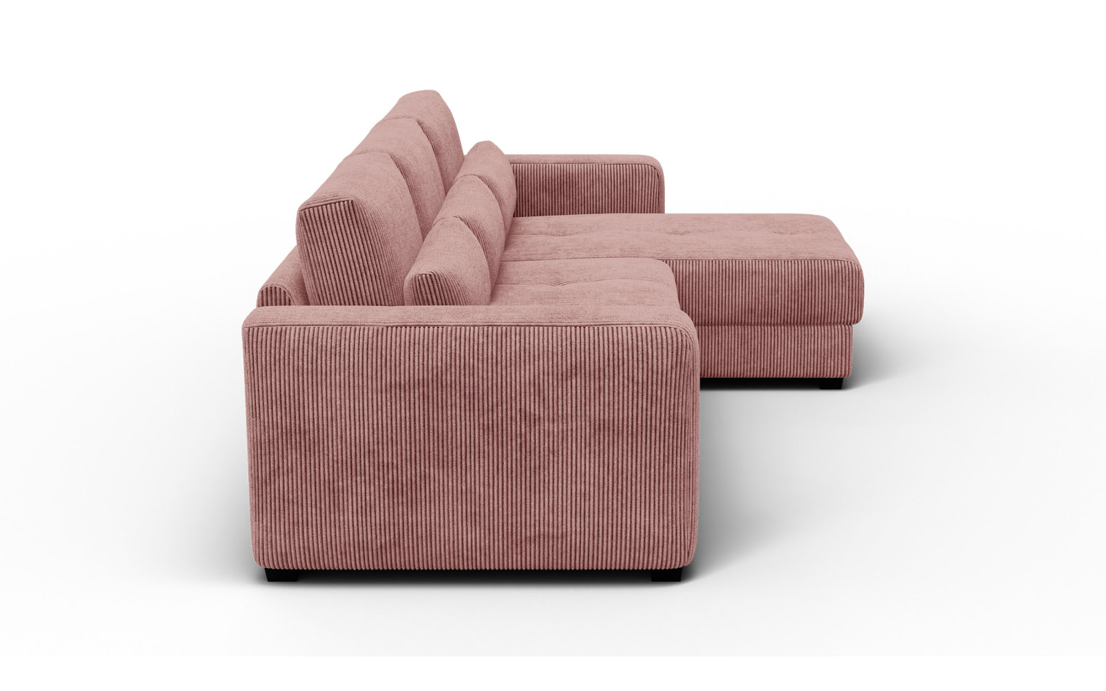 Ecksofa 4-Sitzer rechts OLI, altrosa