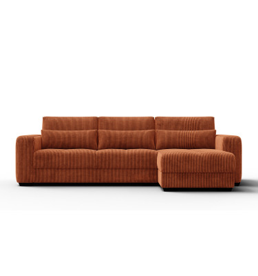 Ecksofa 4-Sitzer rechts OLI, orange