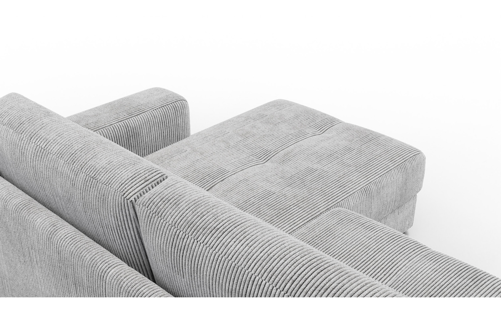 Ecksofa 4-Sitzer rechts OLI, hellgrau