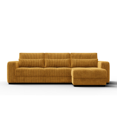 Ecksofa 4-Sitzer rechts OLI, safran