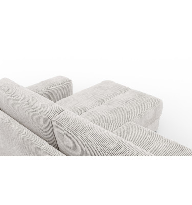 Ecksofa 4-Sitzer rechts OLI, perlweiß