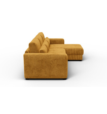 Ecksofa 4-Sitzer rechts OLI, safran