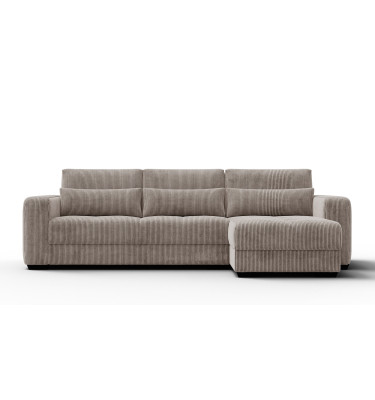 Ecksofa 4-Sitzer rechts OLI, taupe