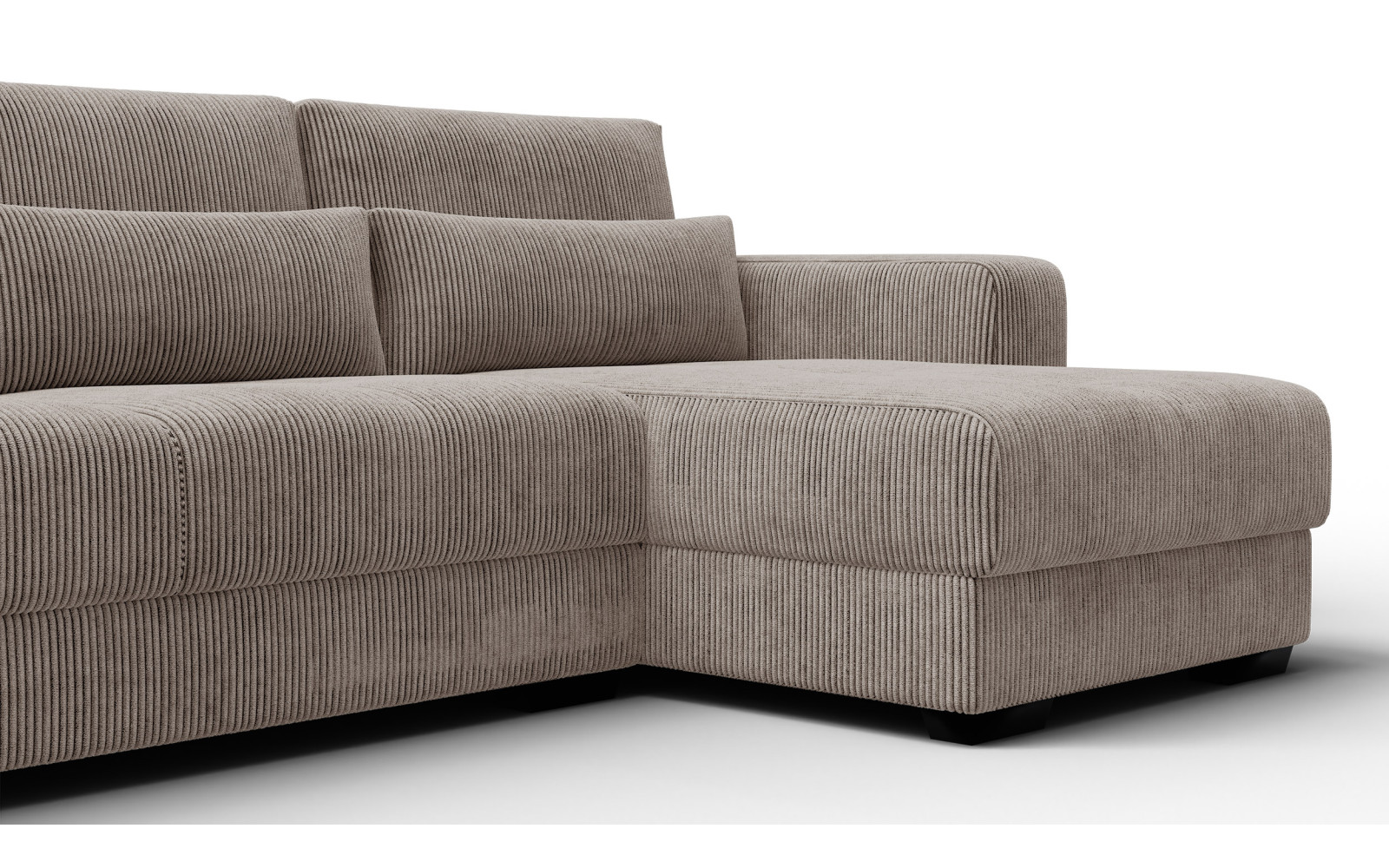 Ecksofa 4-Sitzer rechts OLI, taupe