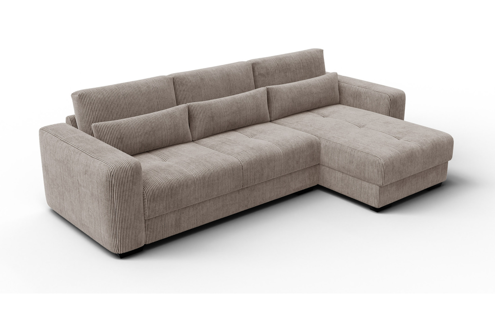 Ecksofa 4-Sitzer rechts OLI, taupe