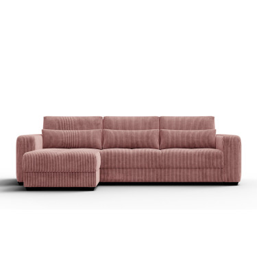 Ecksofa 4-Sitzer links OLI, altrosa
