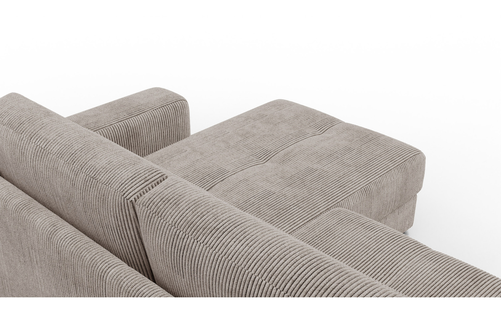 Ecksofa 4-Sitzer rechts OLI, taupe