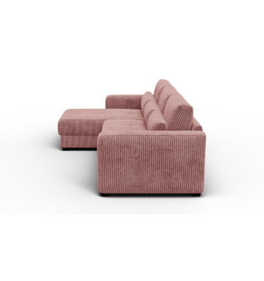 Ecksofa 4-Sitzer links OLI, altrosa