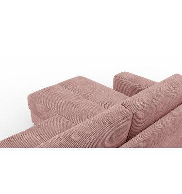 Ecksofa 4-Sitzer links OLI, altrosa