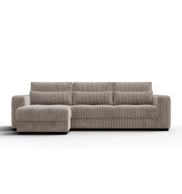 Ecksofa 4-Sitzer links OLI, taupe