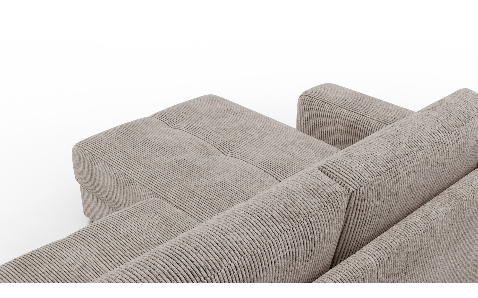 Ecksofa 4-Sitzer links OLI, taupe