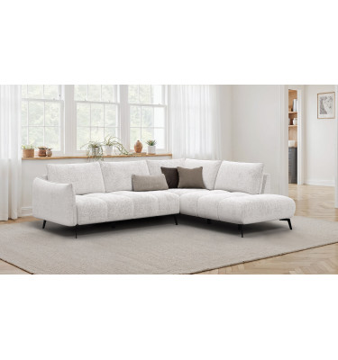 Ecksofa 5-Sitzer rechts AERA, ecru