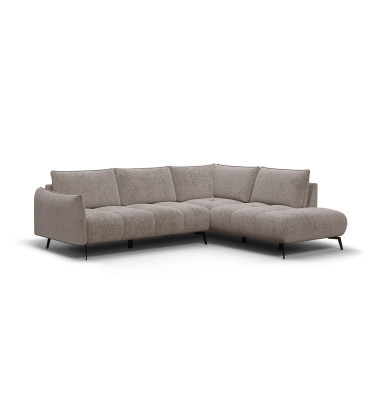 Ecksofa 5-Sitzer rechts AERA, dunkelbeige