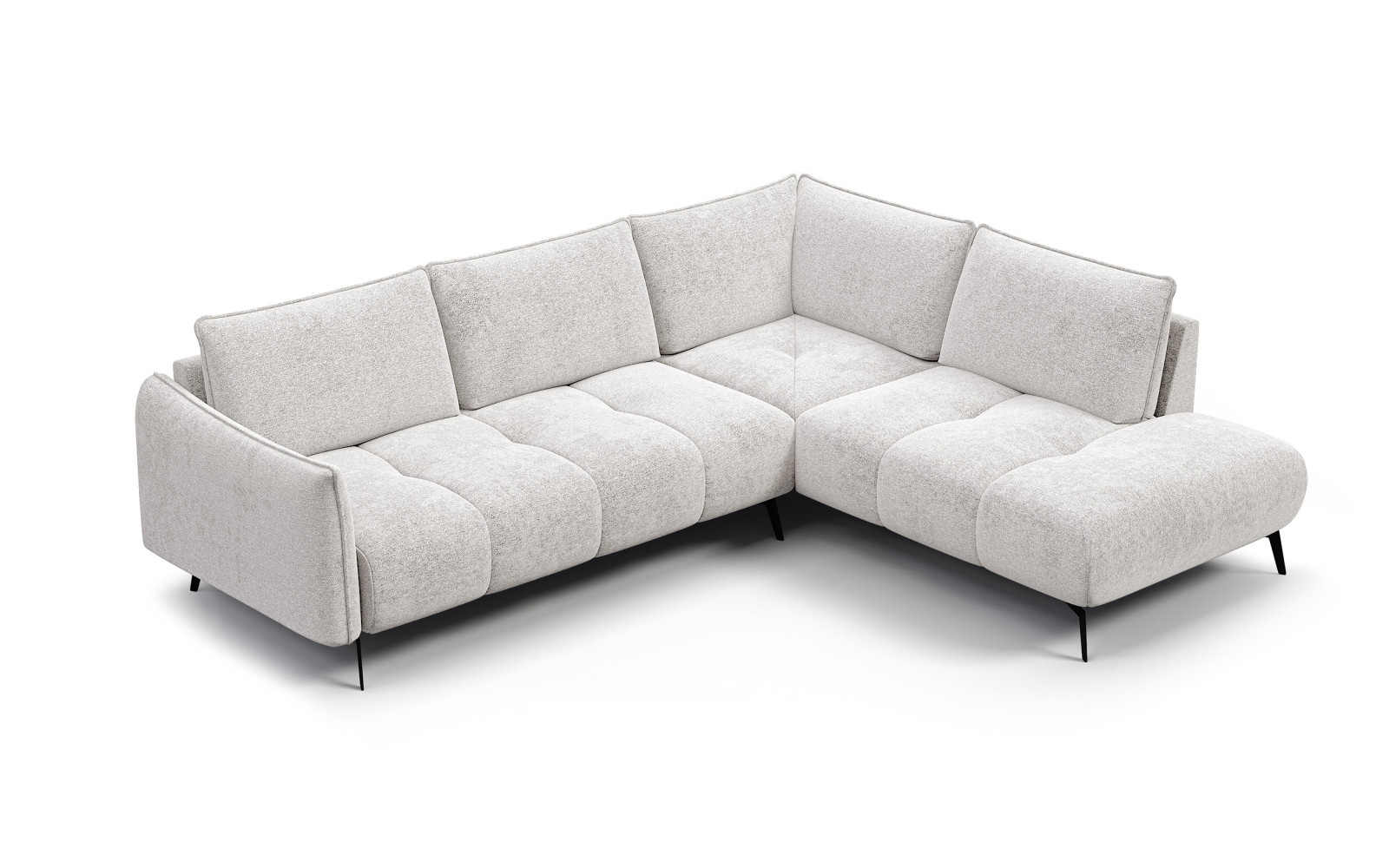 Ecksofa 5-Sitzer rechts AERA, ecru
