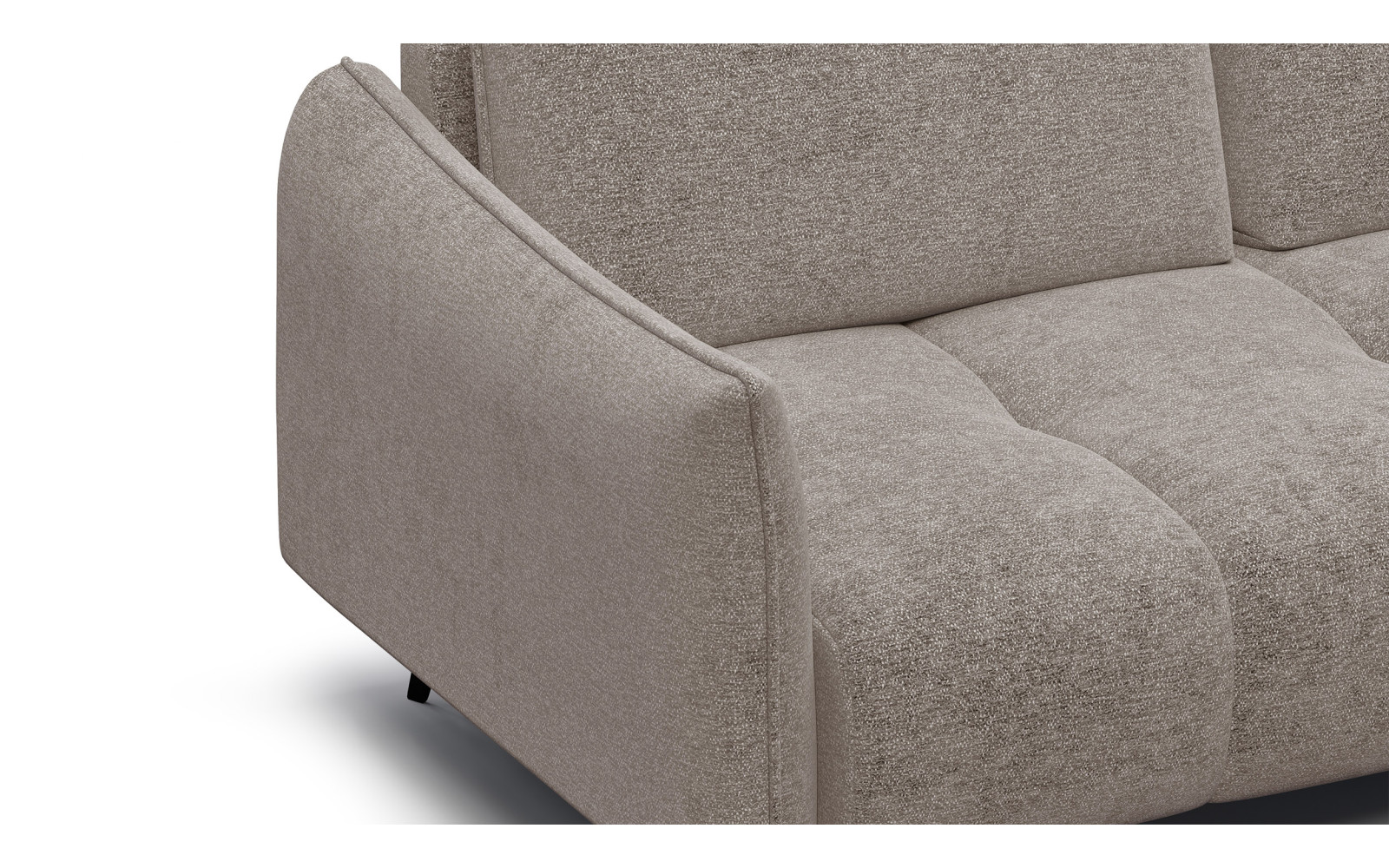 Ecksofa 5-Sitzer rechts AERA, dunkelbeige