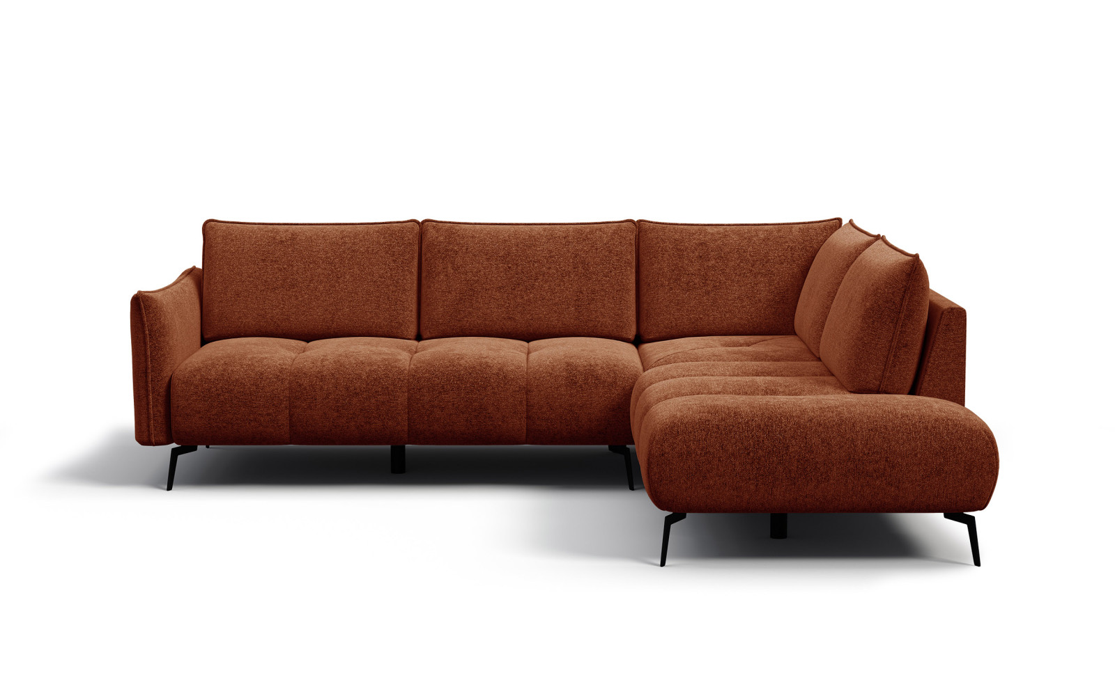Ecksofa 5-Sitzer rechts AERA, orange