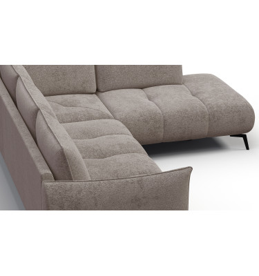 Ecksofa 5-Sitzer rechts AERA, dunkelbeige
