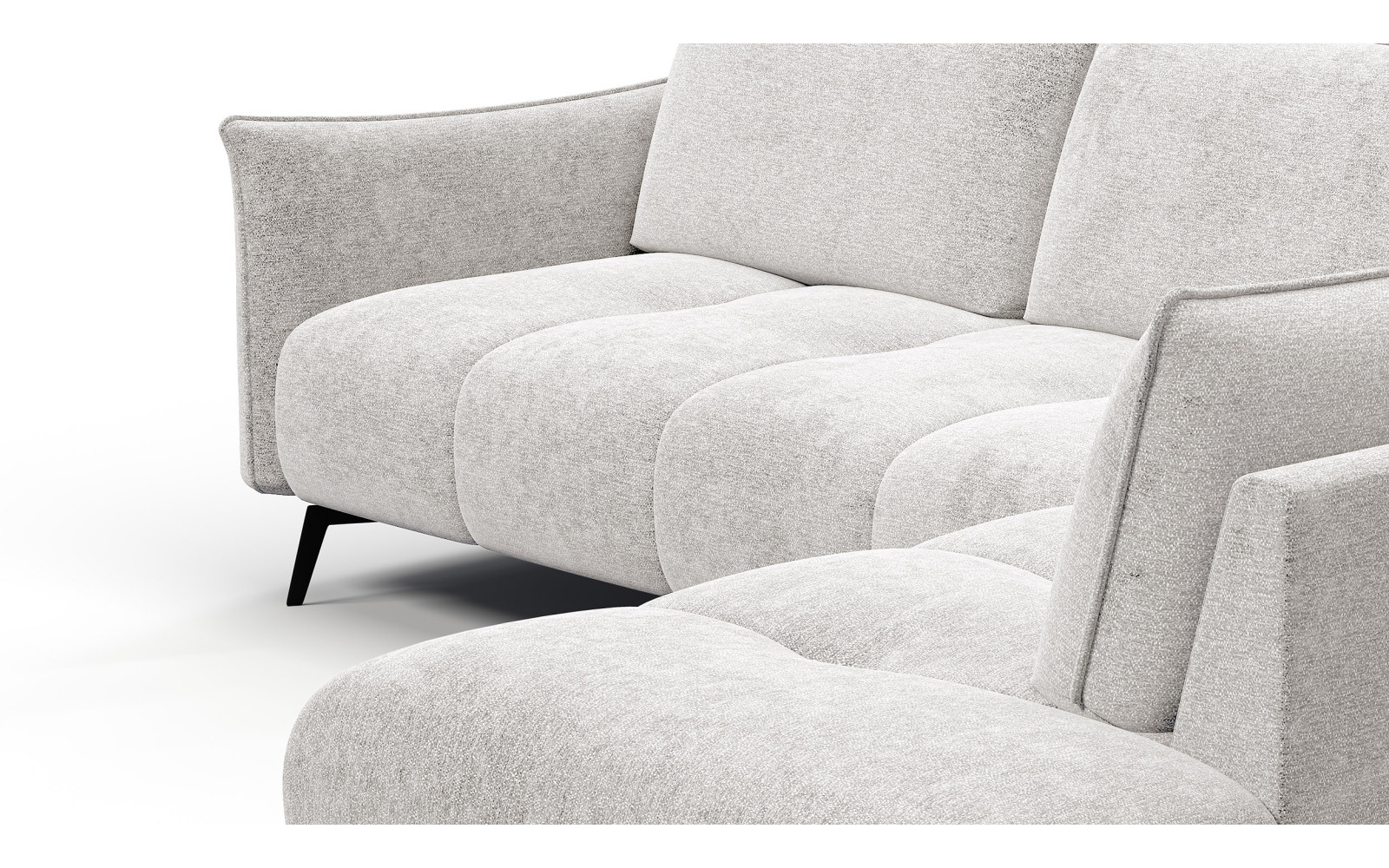 Ecksofa 5-Sitzer rechts AERA, ecru